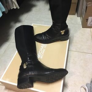 Michael Kors leather riding boot